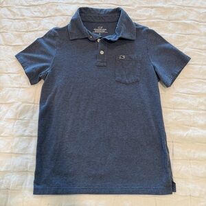 Vineyard Vines Edgartown Polo shirt boys S 8-10 dark blue super soft